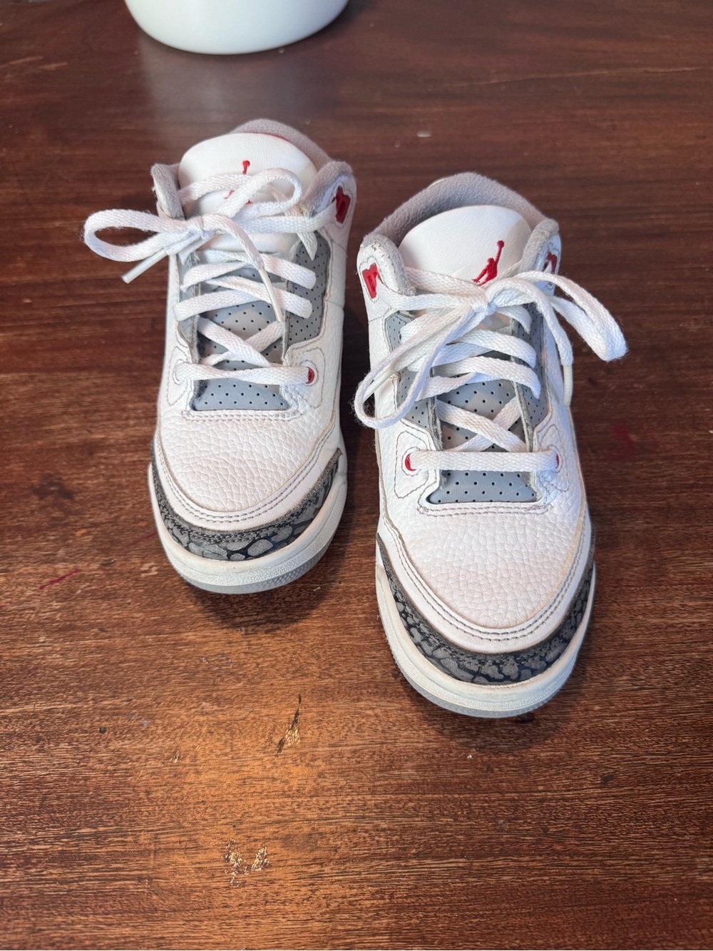 Boys Jordan 3 Fire Red